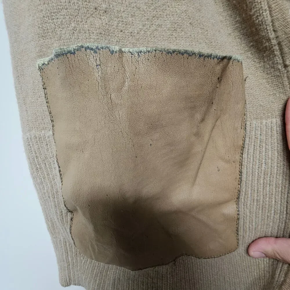 LaFayette 148 Tan Wool Lagenlook‎ Oversized Cardigan Size Small Layering Cozy